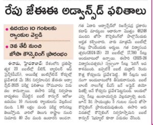 Jee Advanced 2025 Results